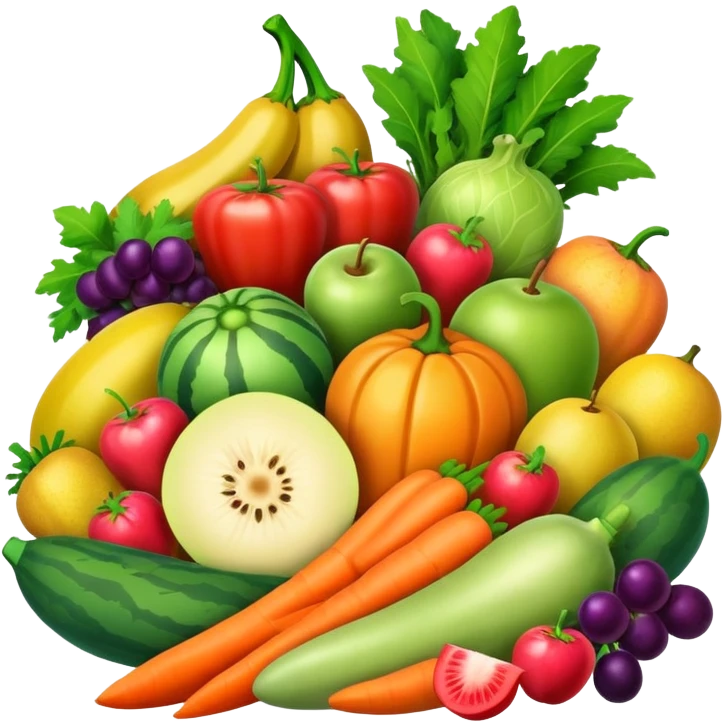 fruits and vegetables emoji