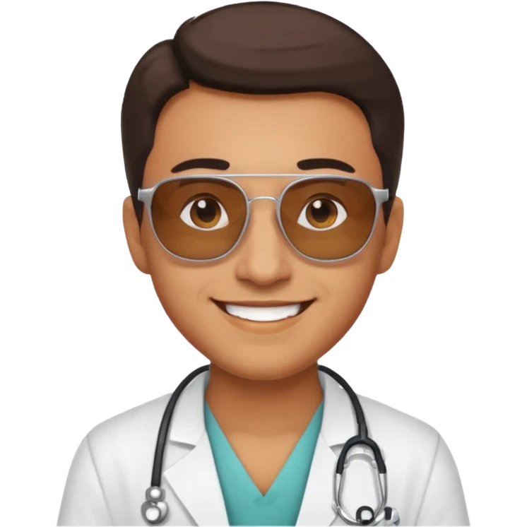 doctor with sunglasses emoji