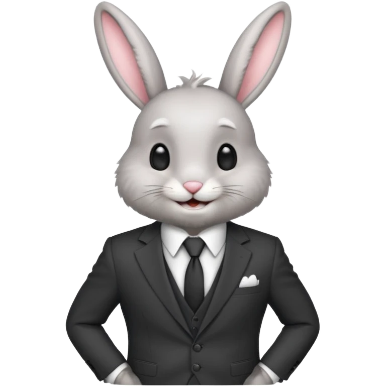 bunny in suit emoji