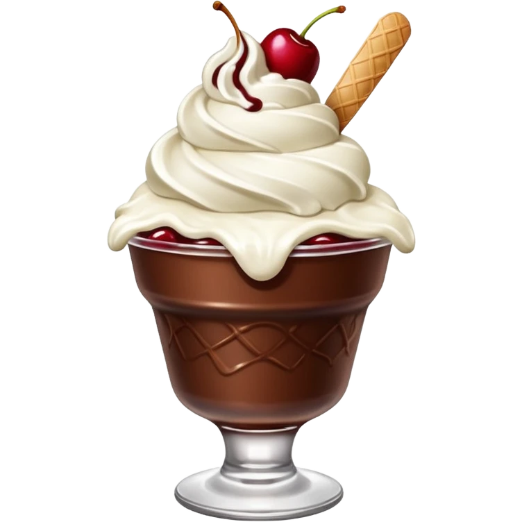 Ice Cream Chocolate Sundae with Cherry


 emoji