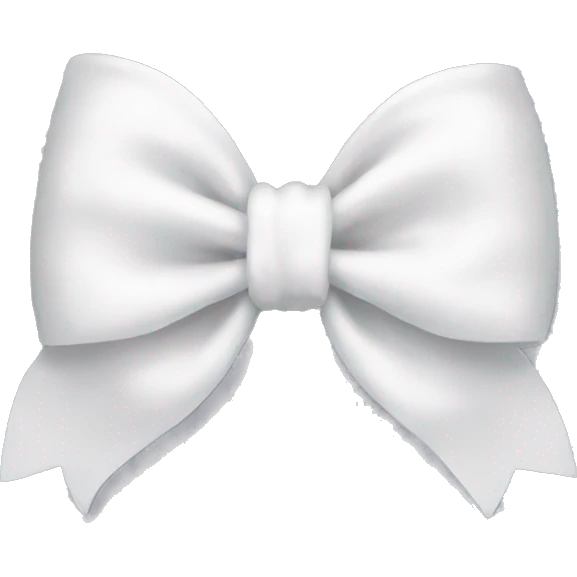 White bow emoji