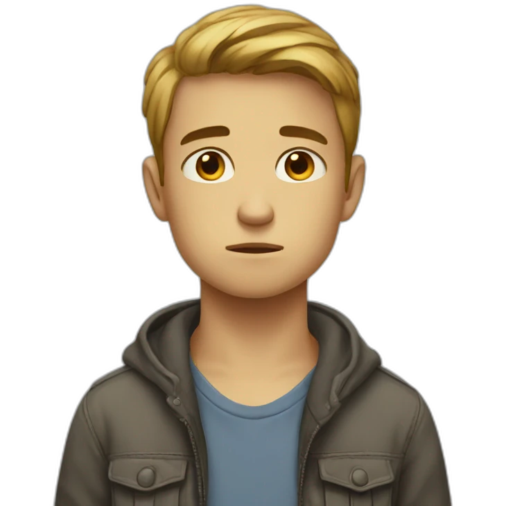 Garçon triste emoji