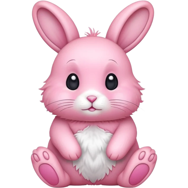 Lapin rose  emoji
