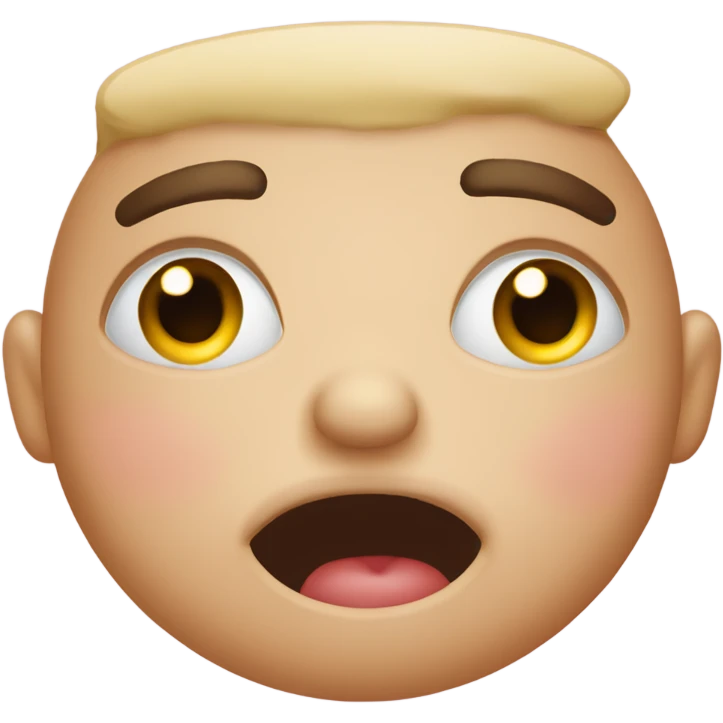 surpised face with blushing cheeks emoji
