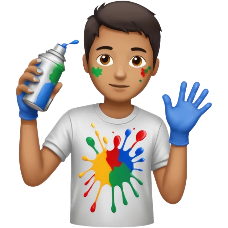 Painter + spray can emoji