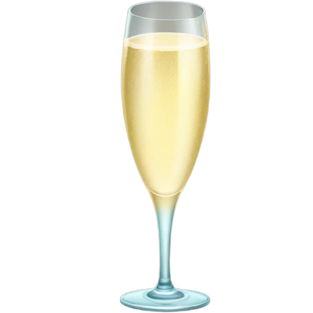 Happy new year with champagne  emoji