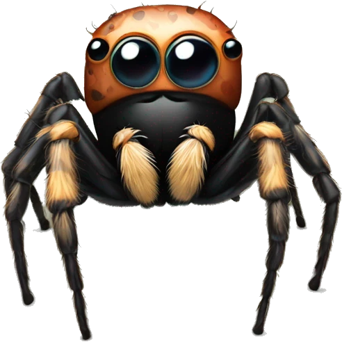 A cute jumping spider emoji