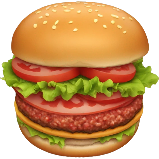 ground meat  burger emoji