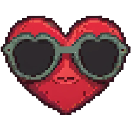 face with heart sunglasses emoji