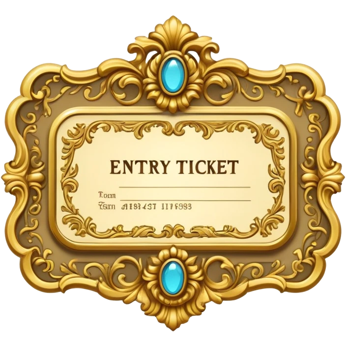 rococo entry ticket emoji