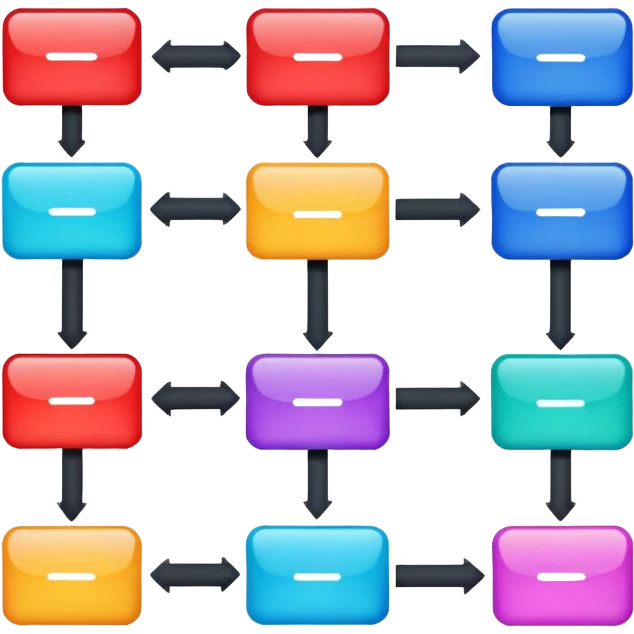 A simple shiny flowchart emoji