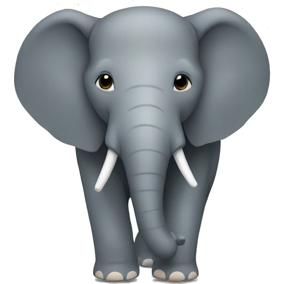 minimalism elephant emoji