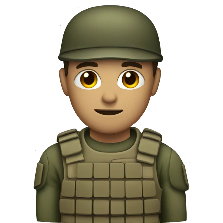soldier with arm emoji