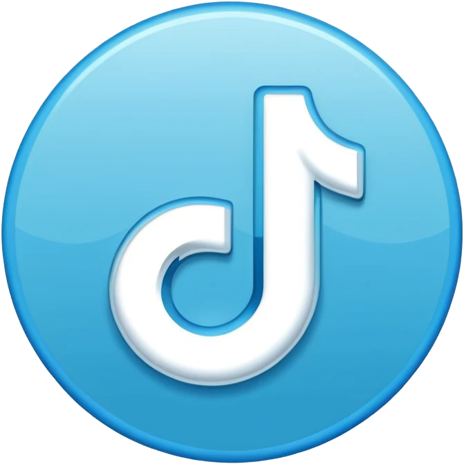 Verificación azul de tiktok emoji