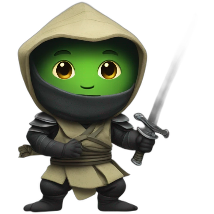 Caméléon ninja emoji