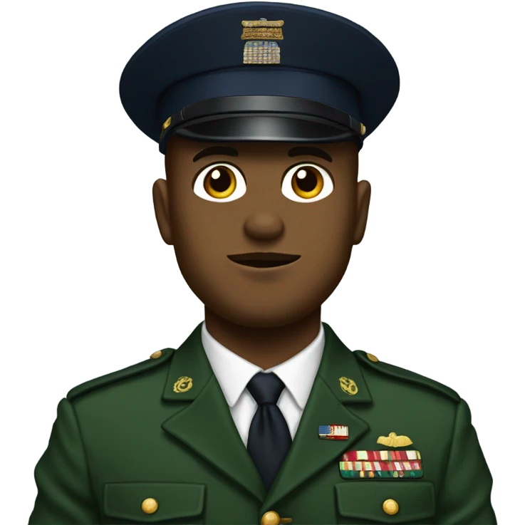 Fighting Irish wearing USMC dress blues emoji