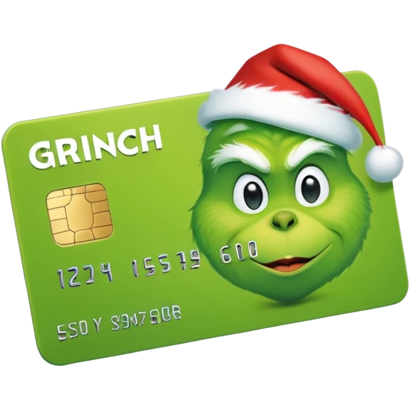 Grinch Credit Card emoji