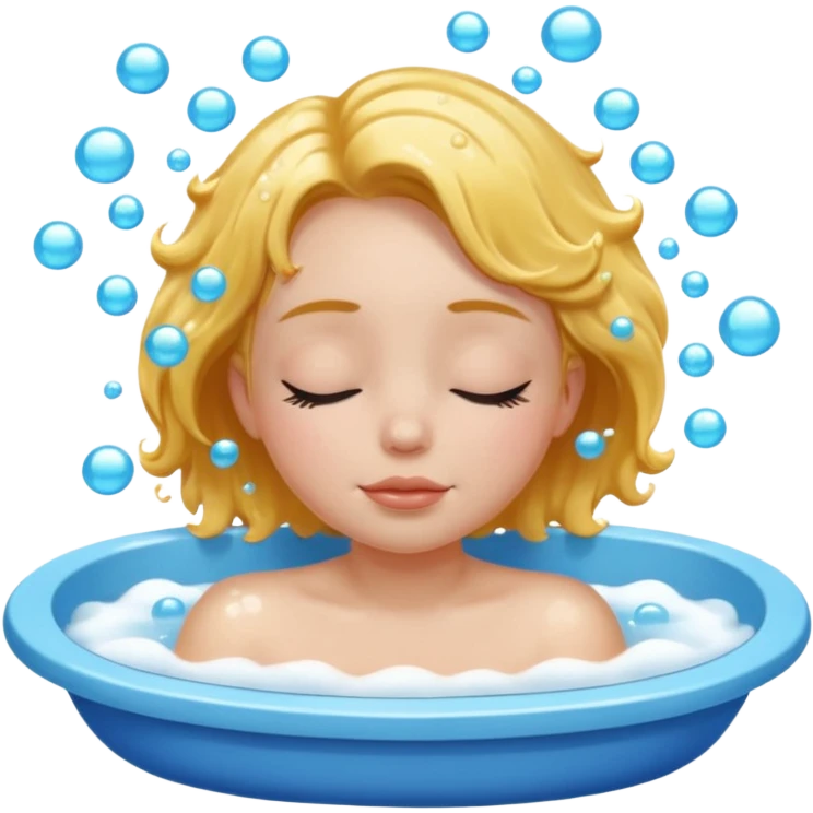 Menina tomando banho  emoji