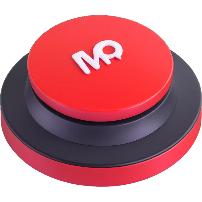 record button icon, 3D effect, shiny red, realistic button appearance emoji