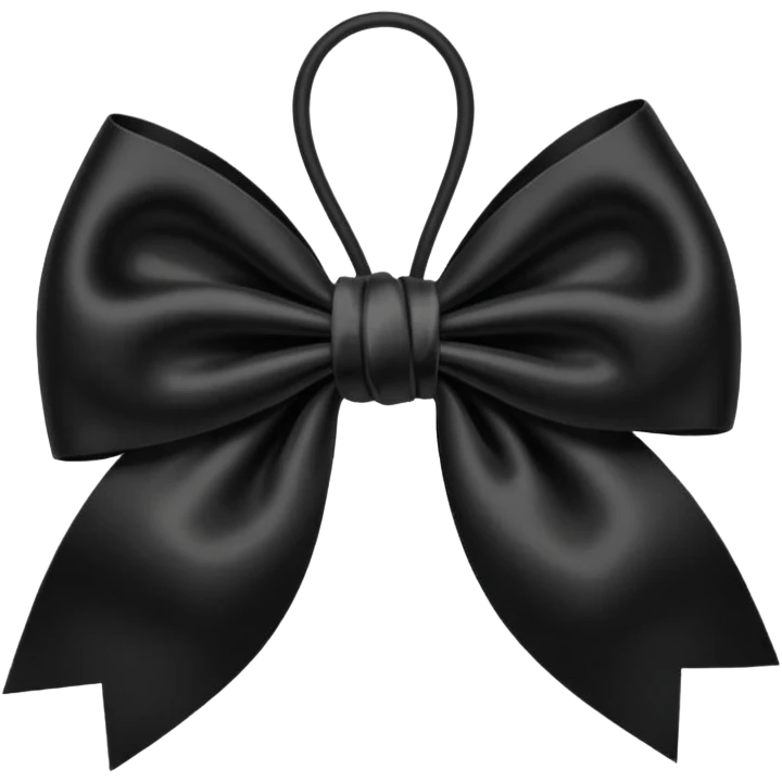 Black bow emoji