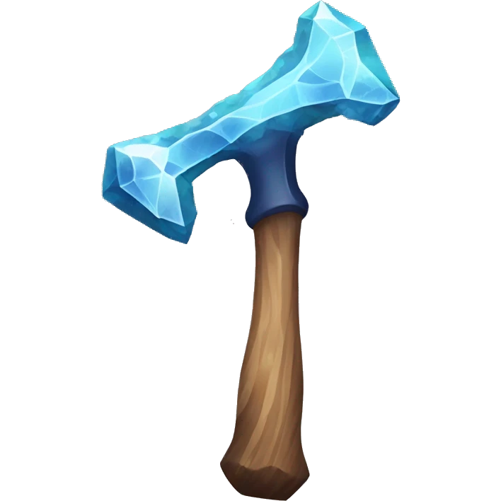 crystal geode hammer emoji