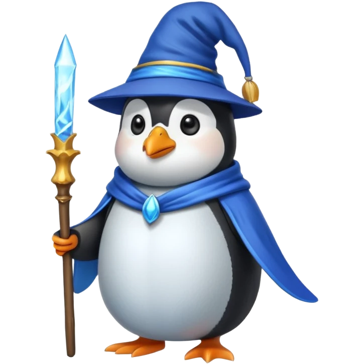 Penguin Wizard emoji