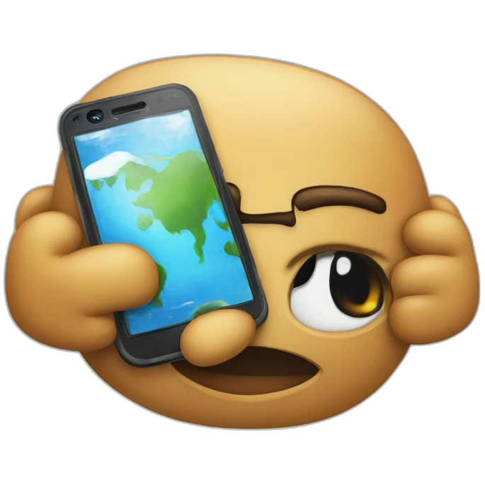 Un iphone Samsung emoji