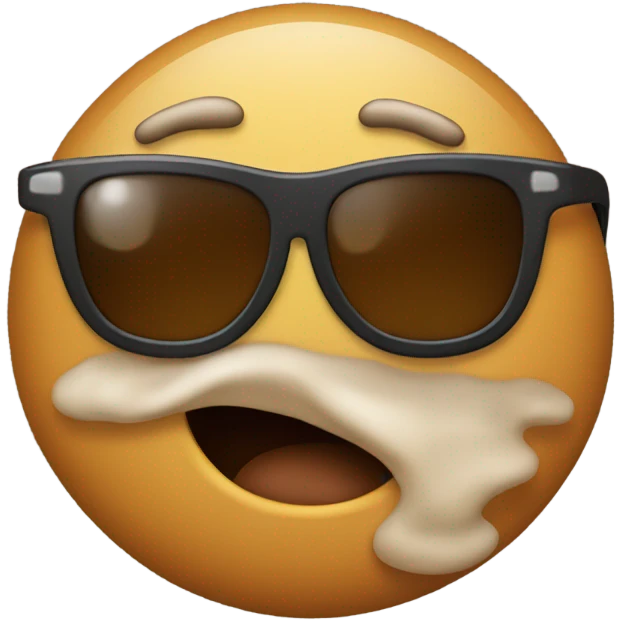 Poop emoji with sunglasses emoji