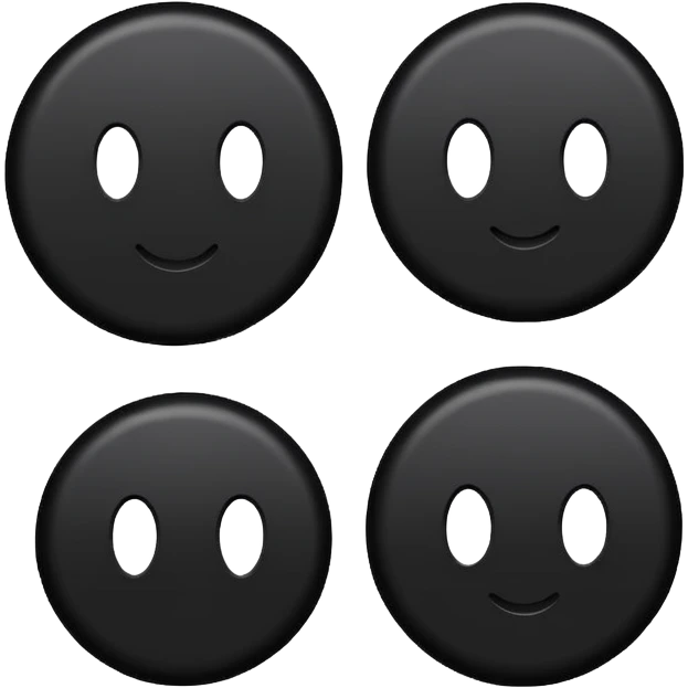 Make to round circles and one long line emoji