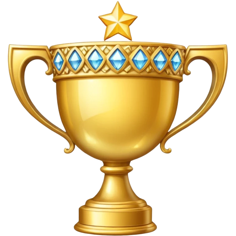 Trophy Cup made of brilliants emoji