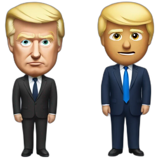 trump et Macron emoji