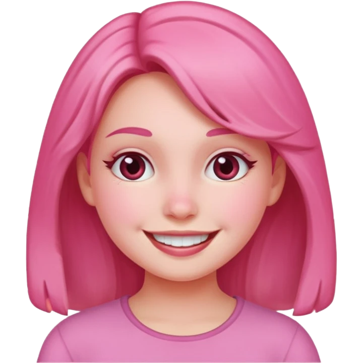Pink girl emoji