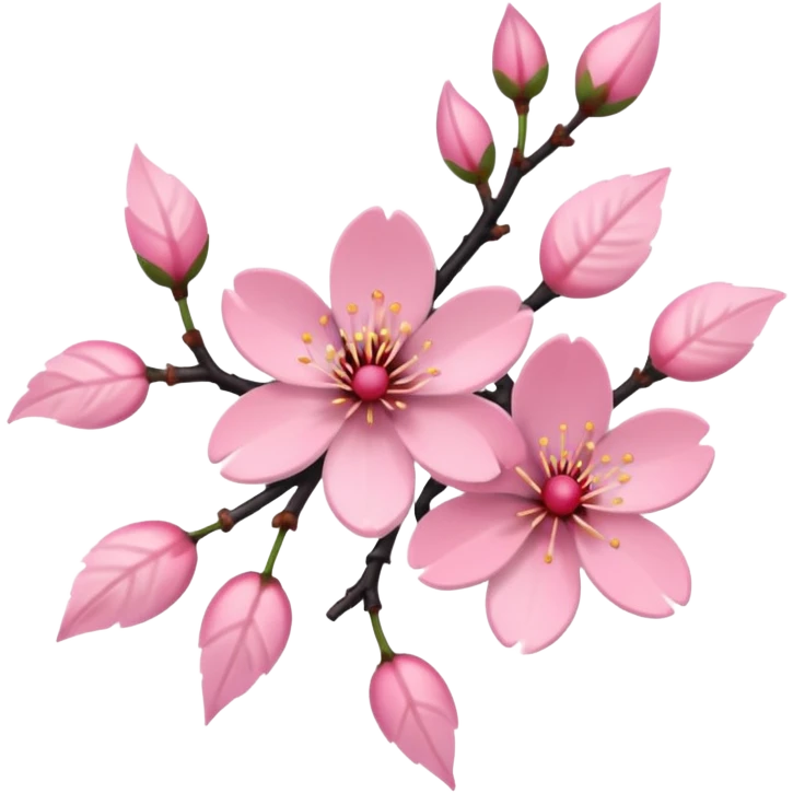 tribal with cherry blossom emoji