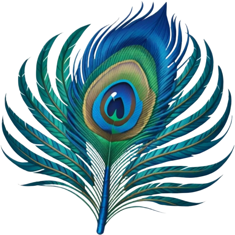 Peacock feather emoji