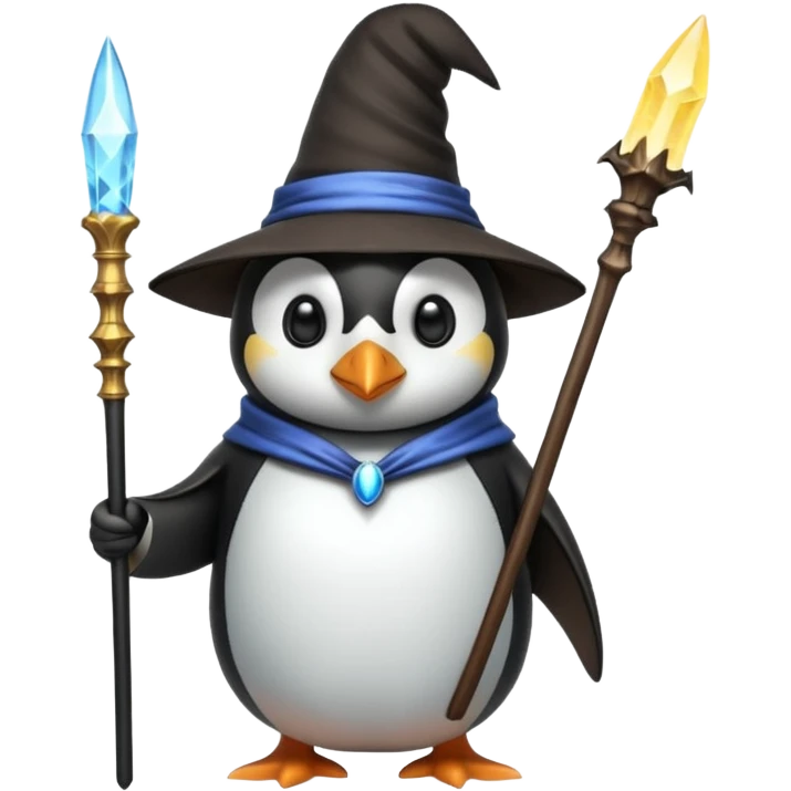 Penguin Wizard emoji