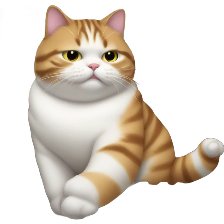 Incredibly fat cat playing the piano emoji