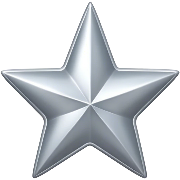 Silver star emoji