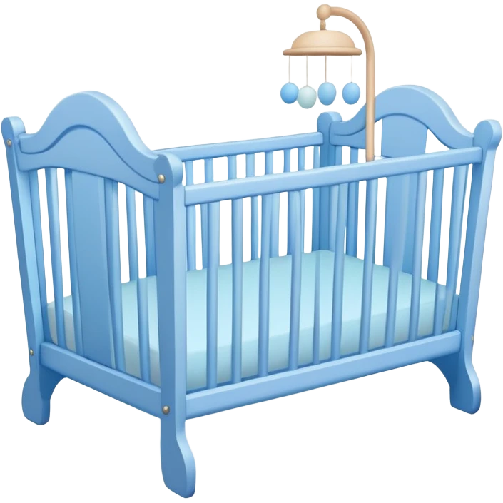 Blue baby crib emoji