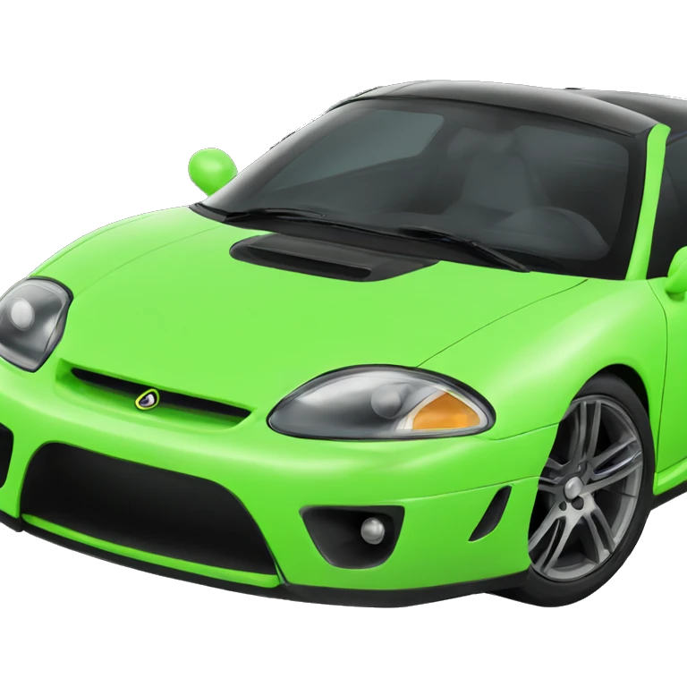 neon sports car emoji