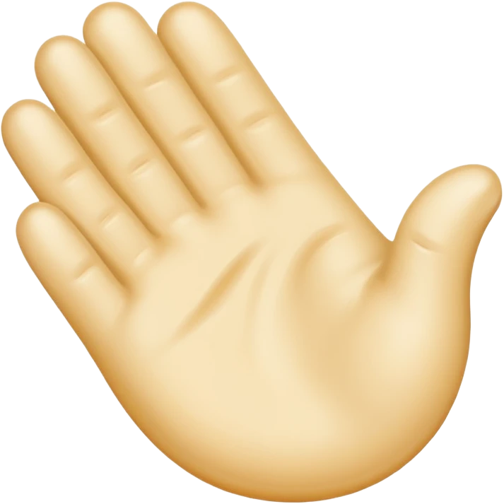 cream hand emoji
