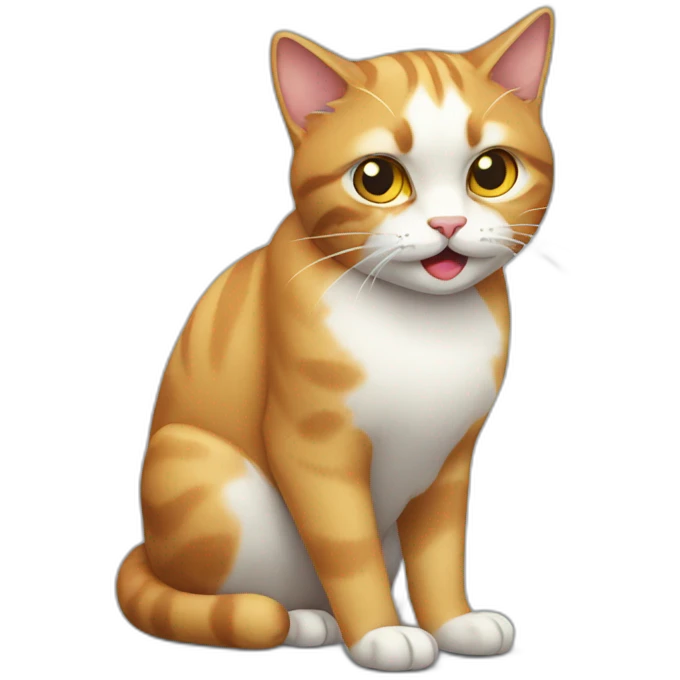 cat saying no emoji