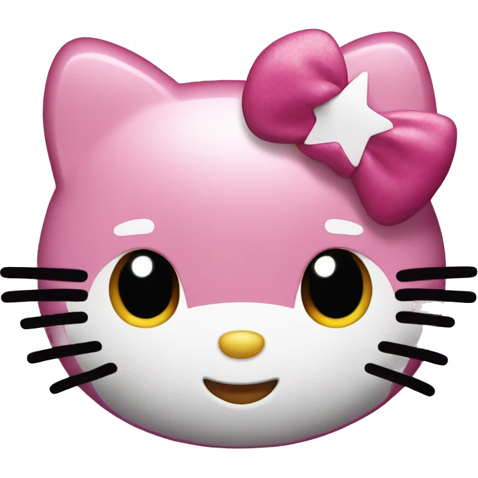 Hello kitty with a star emoji