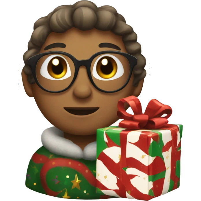 Christmas gift emoji