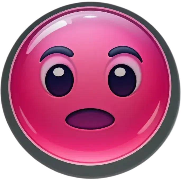 Pink iOS emoji bubble emoji