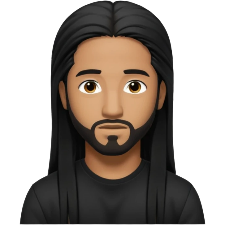 Omarion r&b singer with long black hair emoji