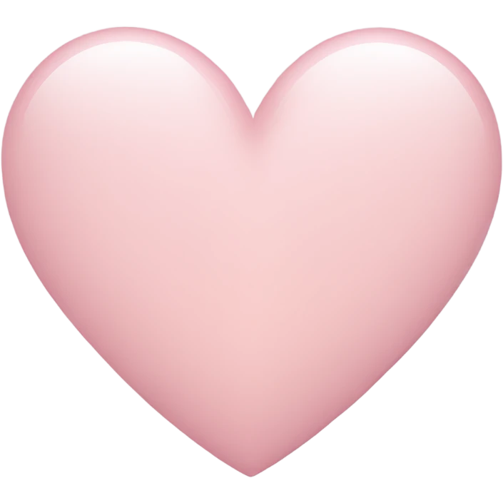 light pink heart  emoji