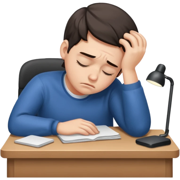 fell asleep at work emoji