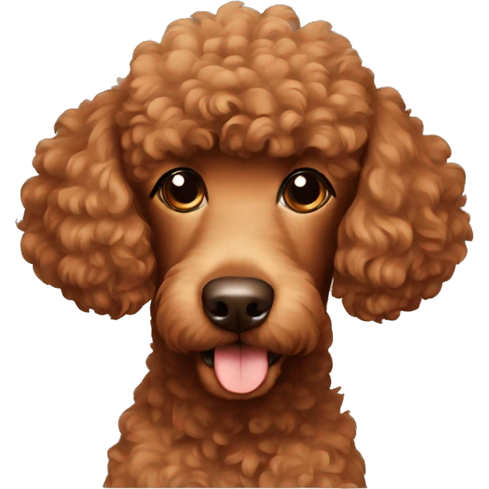 brown poodle emoji