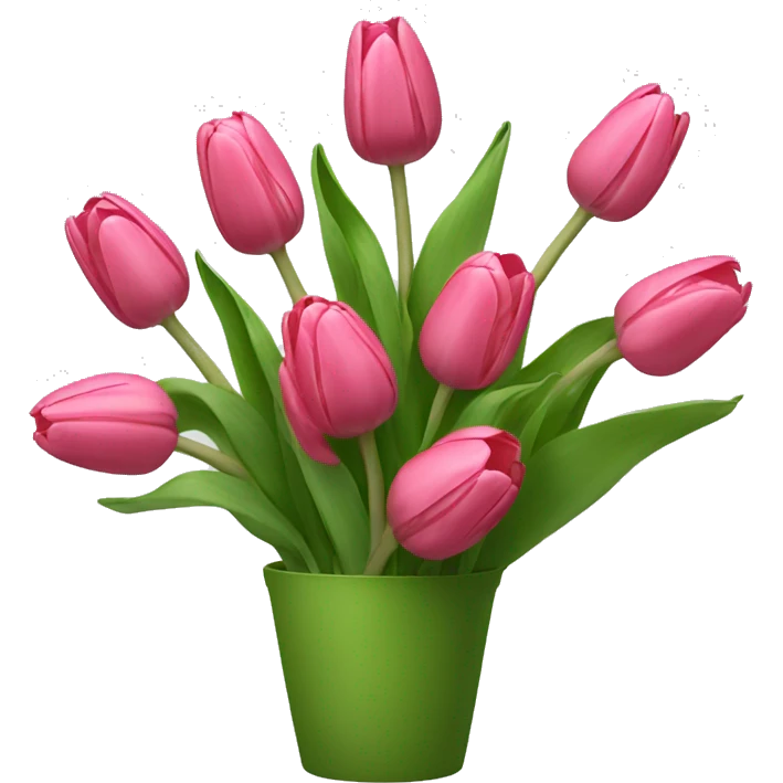 a bouquet of tulips emoji