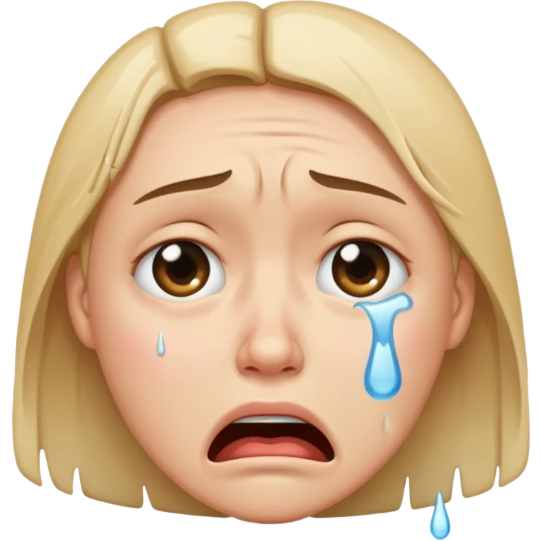 crying face emoji, expressive and clear emoji